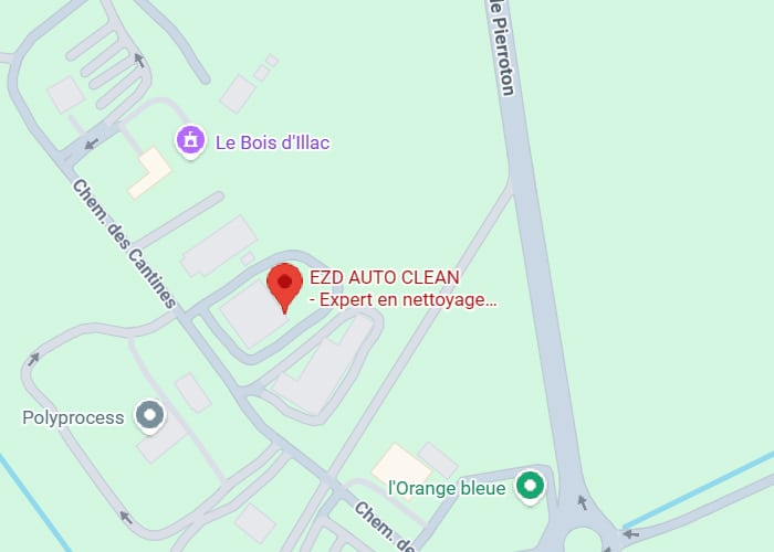 EZD AUTO CLEAN : Expert Nettoyage près de Le Bois d'Illac Carte montrant l'emplacement de EZD AUTO CLEAN - Expert en nettoyage, près de Le Bois d'Illac et Polyprocess sur le Chem. des Cantines.